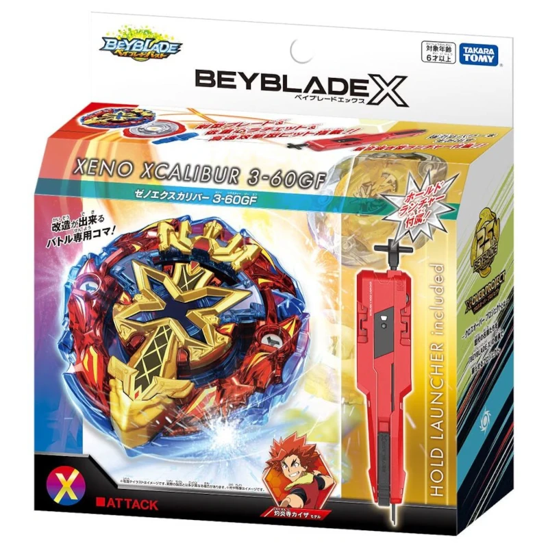 takara_tomy_xeno_xcalibur_3-60gf__beyblade_x_booster_bx-00_bxg-13_1 TAKARA TOMY Xeno Xcalibur 3-60GF Beyblade X Starter - BX-00 / BXG-13 - Image 2